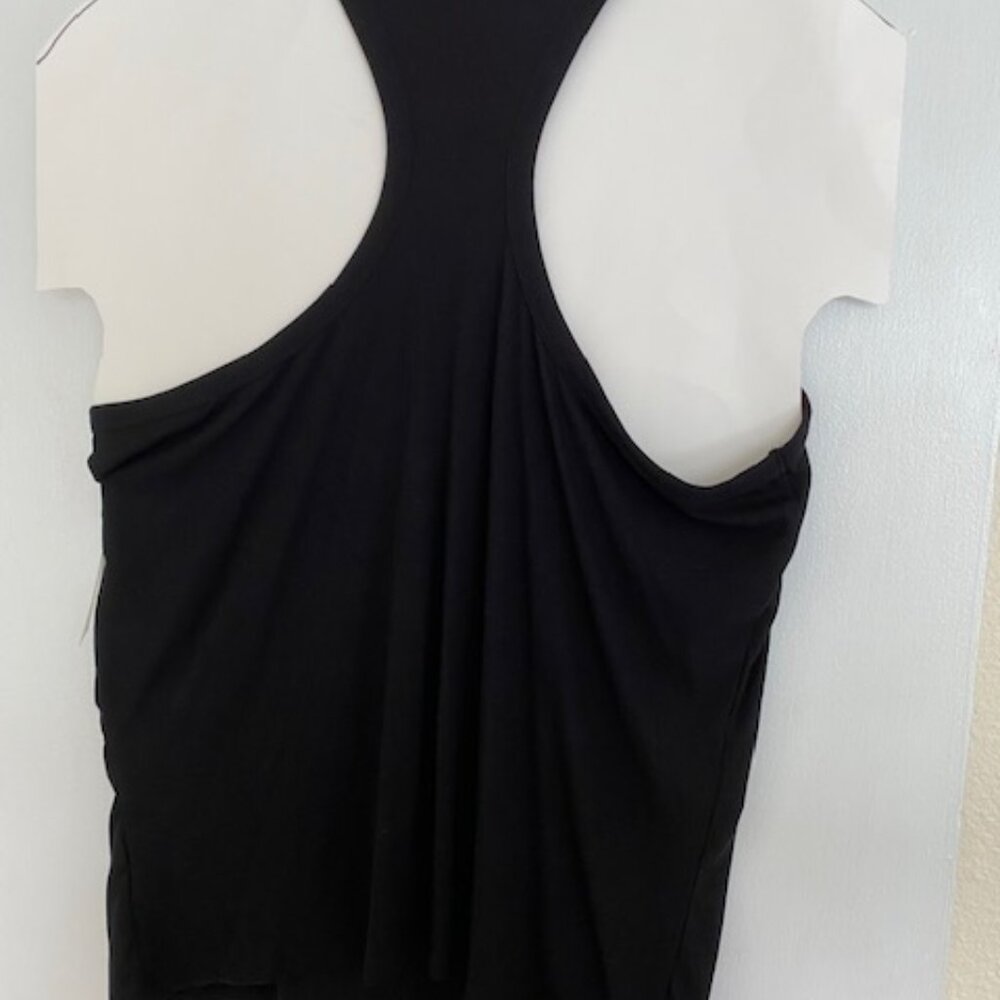 Old Navy - Black Ribbed Razor Back Tank Top - Picture 2 of 6